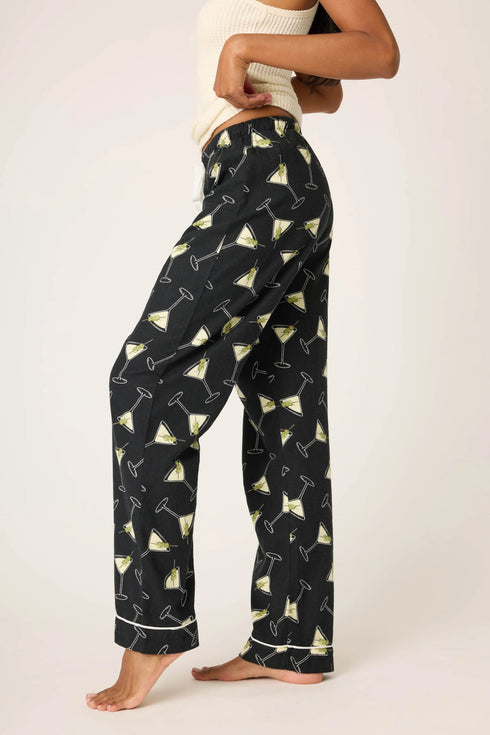 Pj Salvage Flannels Merrier With A Martini Pants